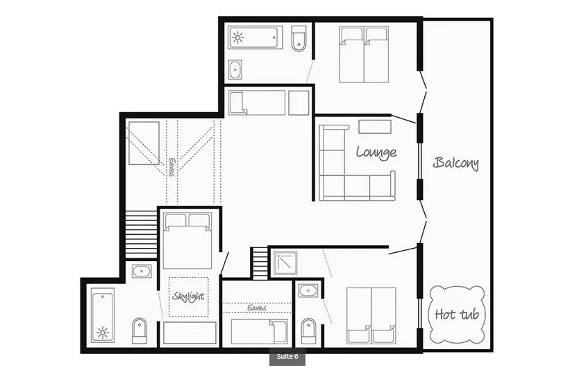 Chalet Hotel Cocon des Neiges (Family) Les Menuires Floor Plan 24