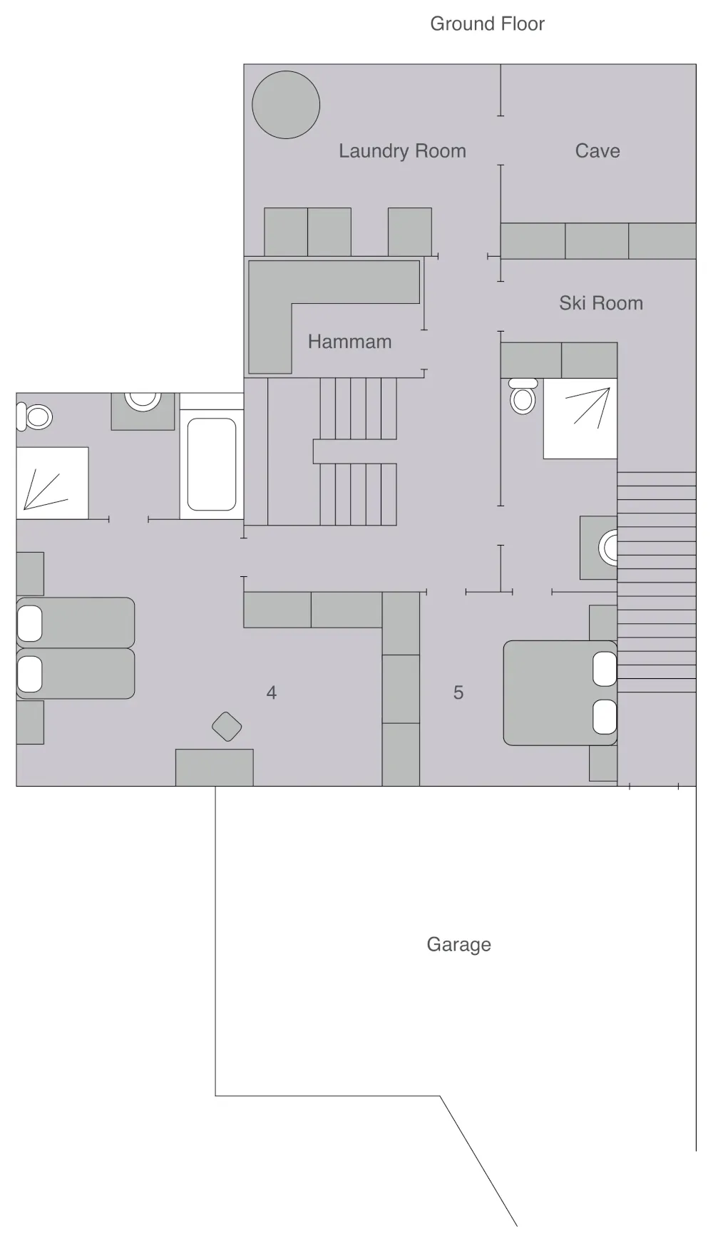 Chalet Daphne Verbier Floor Plan 2