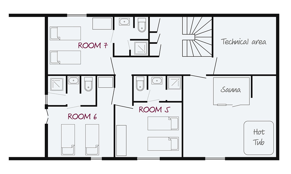 Chalet Camille Tignes Floor Plan 2