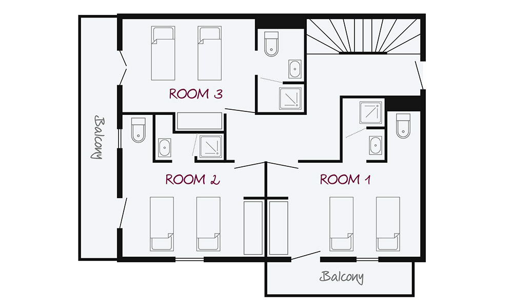 Chalet Isabelle Tignes Floor Plan 2