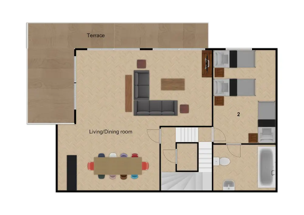 Chalet Chelmer Morzine Floor Plan 2