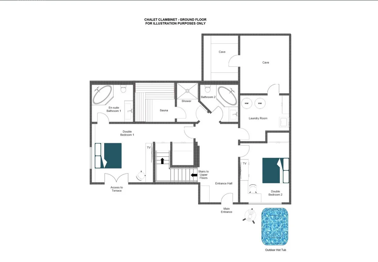 Chalet Clambinet Verbier Floor Plan 3