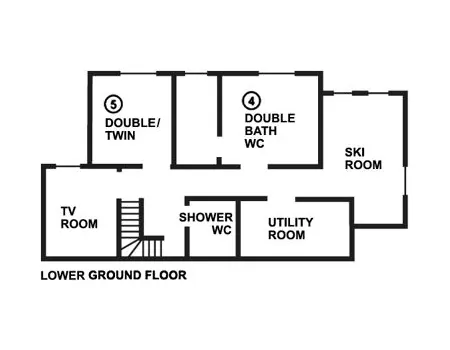 Chalet Le Mollard Courchevel Floor Plan 2