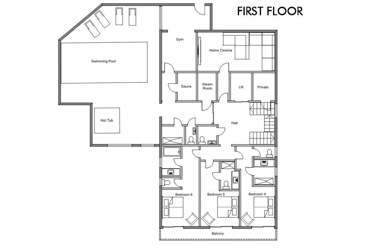 Chalet Harmony Meribel Floor Plan 2