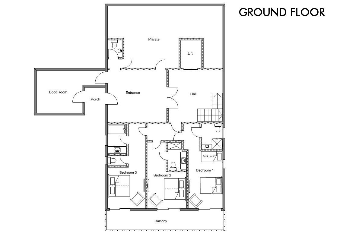 Chalet Harmony Meribel Floor Plan 3