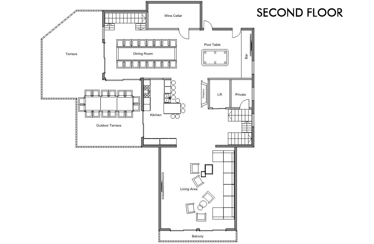 Chalet Harmony Meribel Floor Plan 1