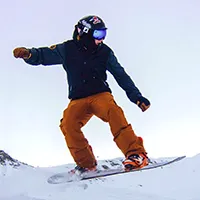 Photo of Ski Line sales advisor, David Lawless snowboarding