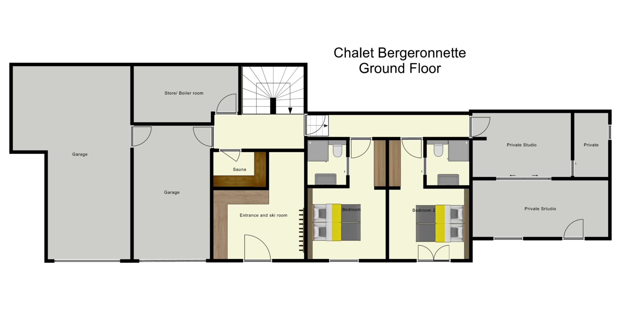 Chalet Bergeronnette Meribel Floor Plan 2
