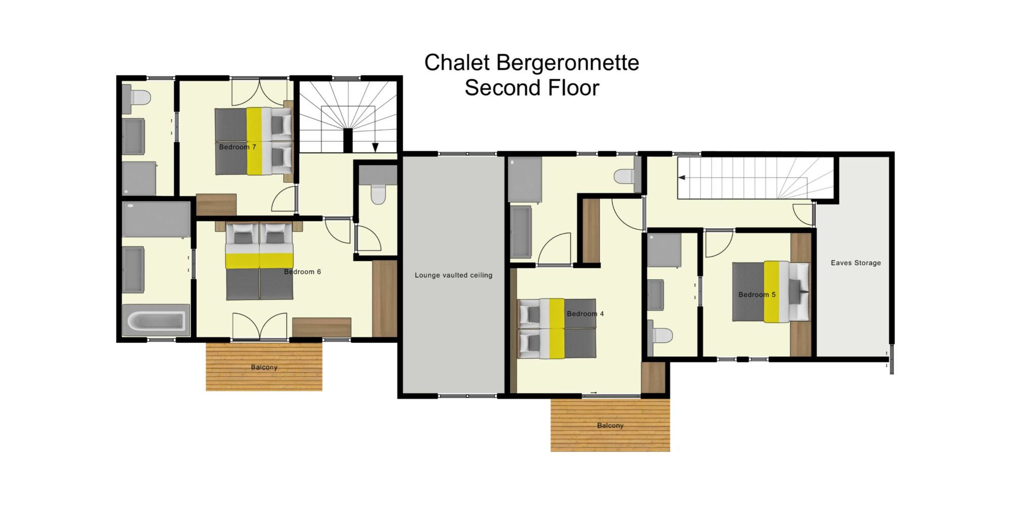 Chalet Bergeronnette Meribel Floor Plan 3