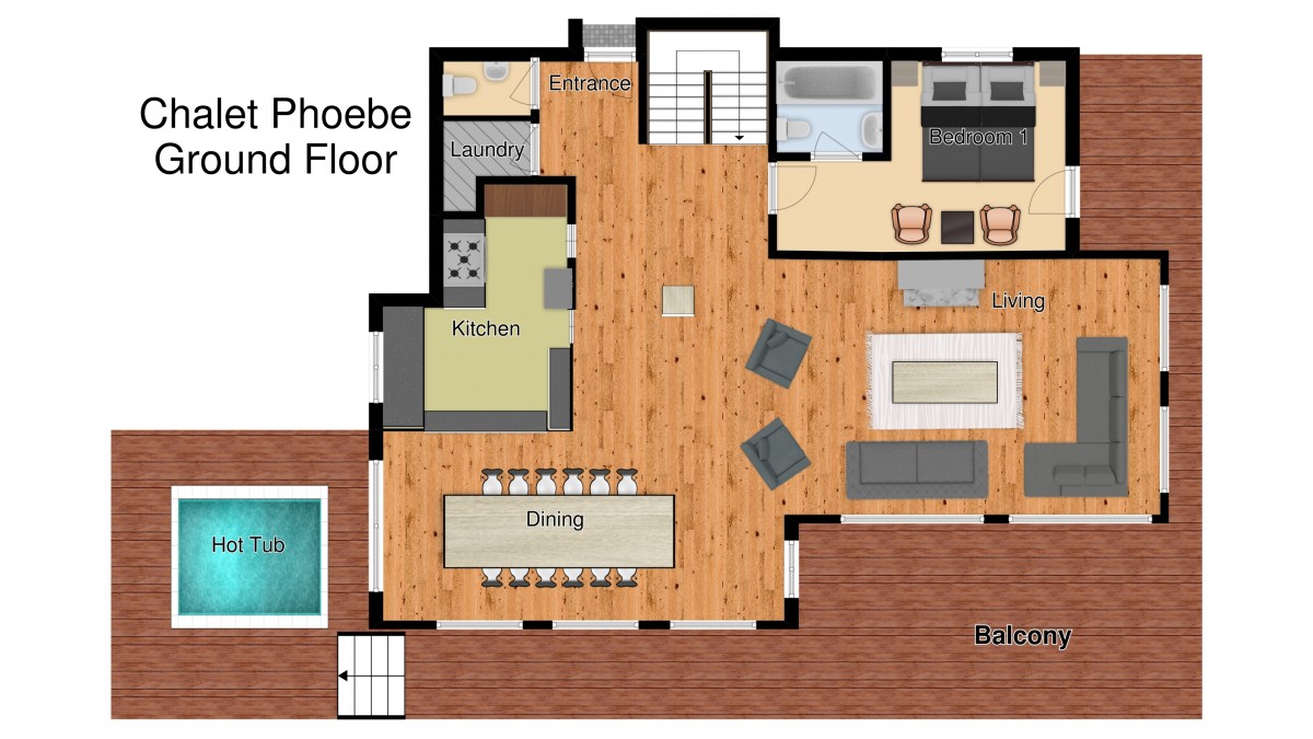 Chalet Phoebe Meribel Floor Plan 3