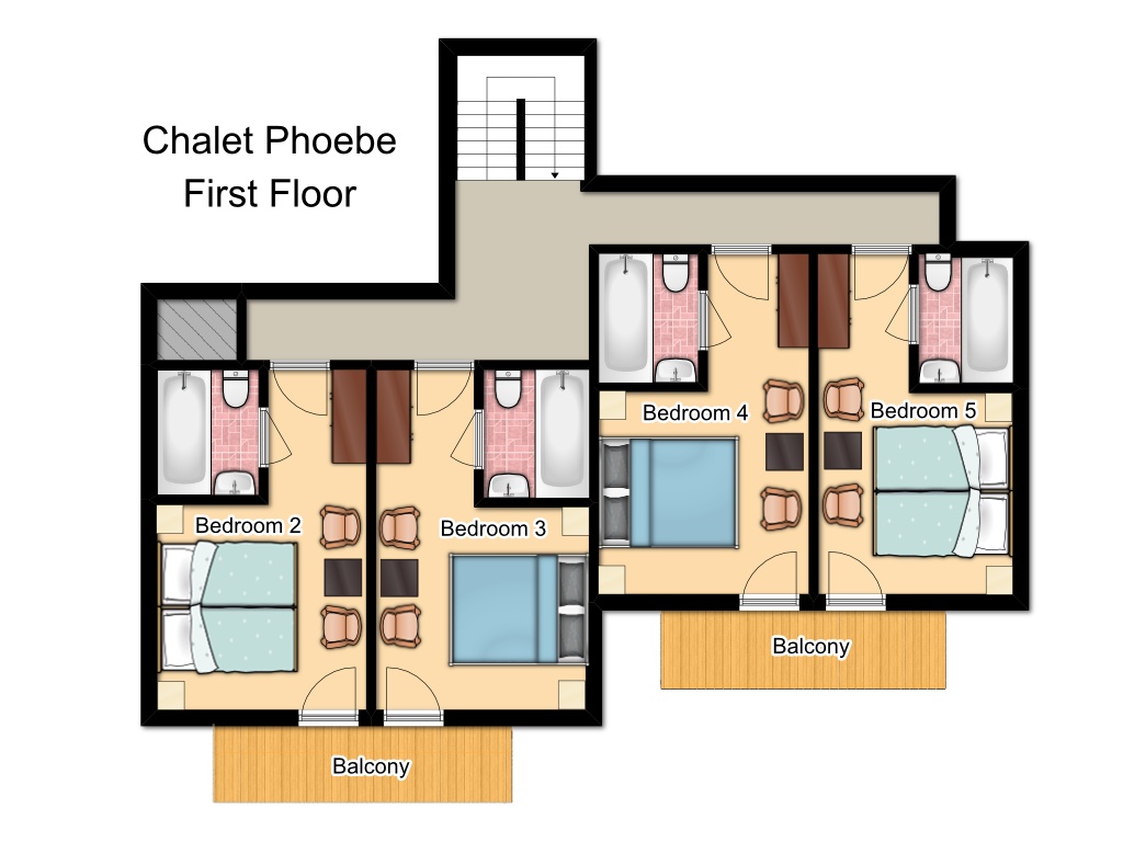 Chalet Phoebe Meribel Floor Plan 2