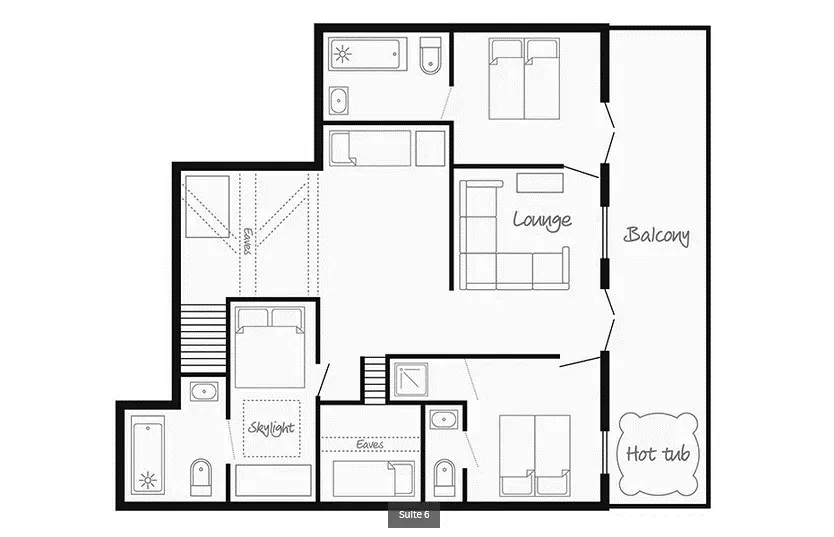 Chalet Hotel Cocoon des Neiges - Floorplan