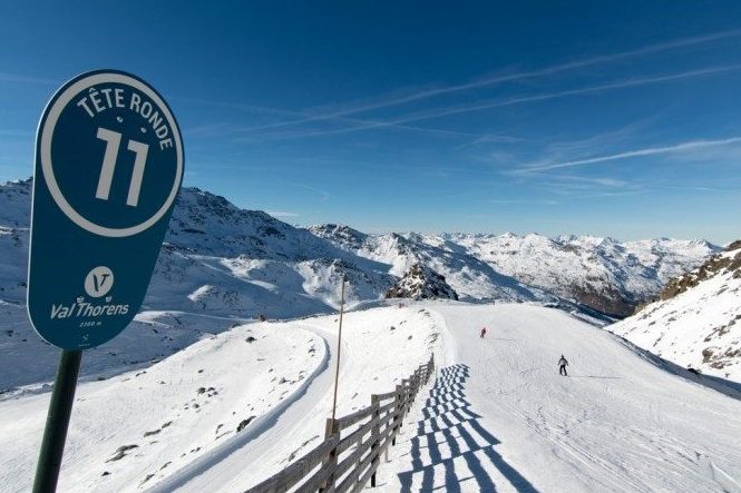 Tête Ronde ski run in Val Thorens