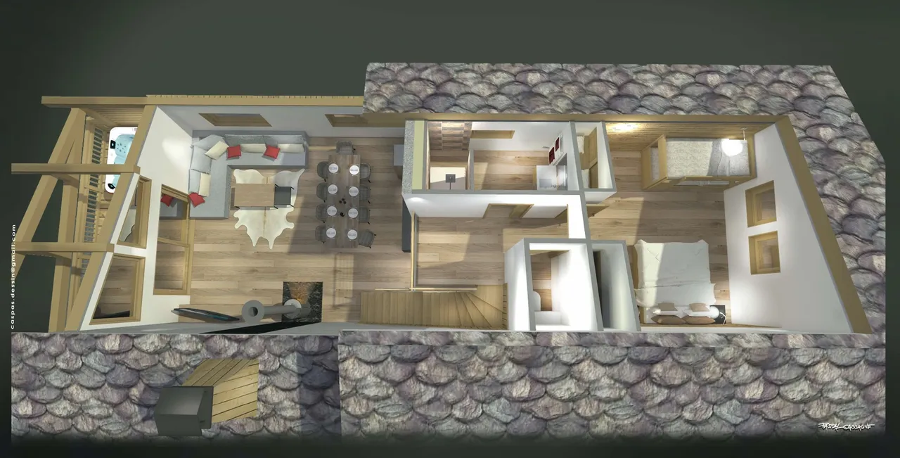 Chalets Jardin Alpin 2 La Plagne Floor Plan 2