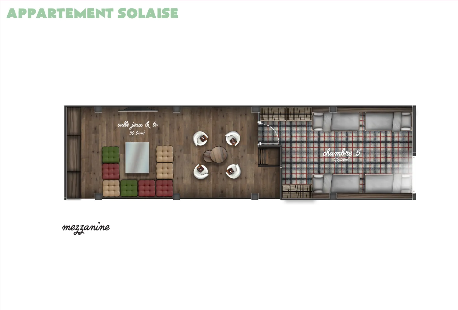 Hotel Le Val d’Isere – Apartment Solaise Val d’Isere Floor Plan 1