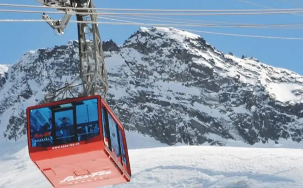 Saas Fee in the Swiss Alps has glaciers and high altitudes at a very snow sure 3,500m altitude