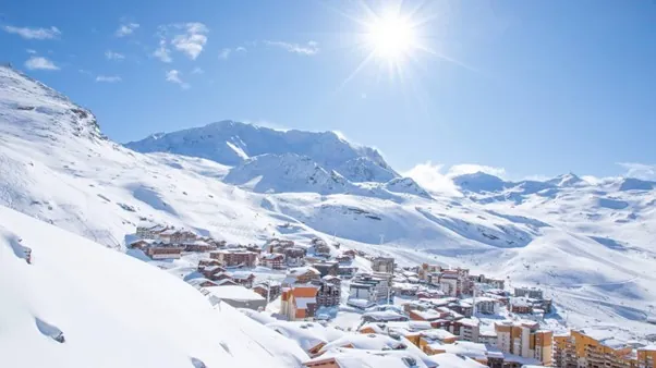 Val Thoren's highest piste reaches 3,200m and the village is the highest in Europe