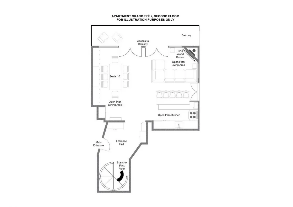 Grand Pre 2 Val d’Isere Floor Plan 1