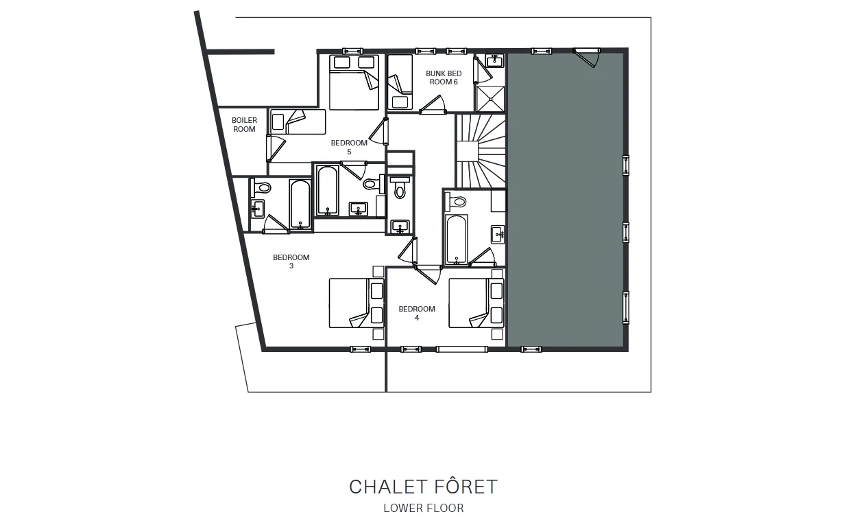 Chalet Foret Meribel Floor Plan 1