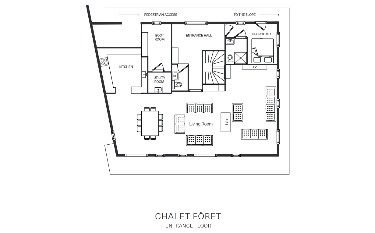 Chalet Foret Meribel Floor Plan 2