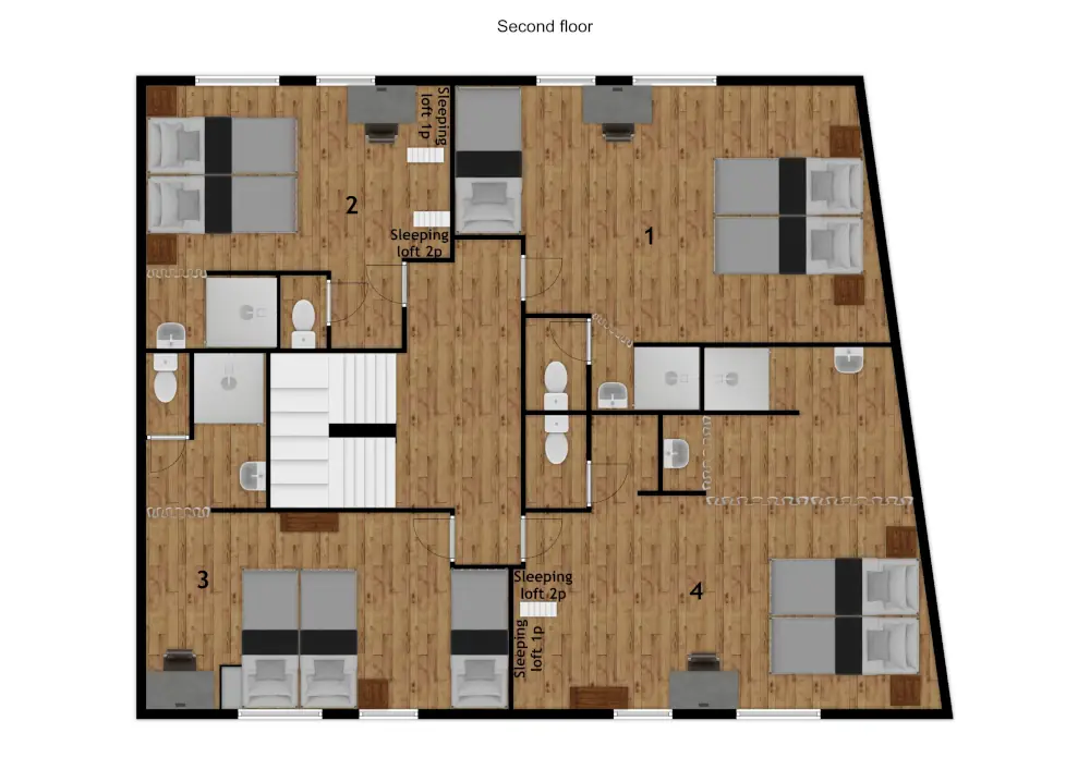 Chalet La Vieille Maison (Montalbert) La Plagne Floor Plan 2