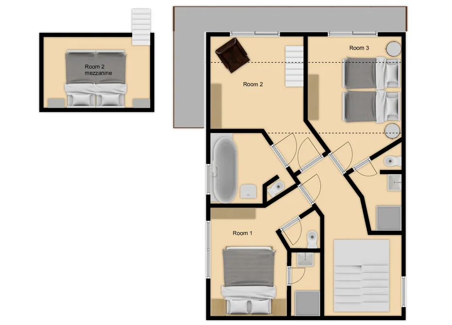 Chalet Marilaine Meribel Floor Plan 3