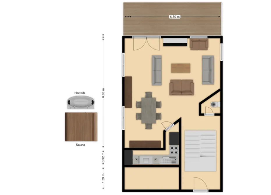Chalet Marilaine Meribel Floor Plan 1