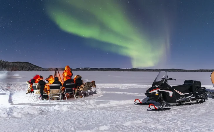 Ski Holidays Sweden Northern Lights Snowmobiles Camping