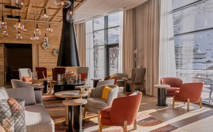 All-Inclusive Ski Holiday to Tignes. Club Med Tignes lounge area.