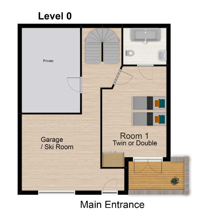 Chalet Belvedere Tignes Floor Plan 1