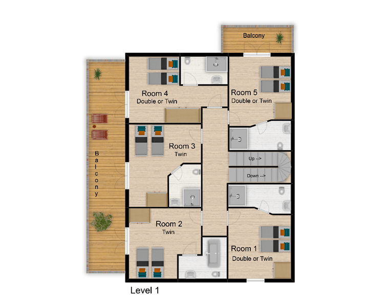 Chalet Rosko Tignes Floor Plan 2