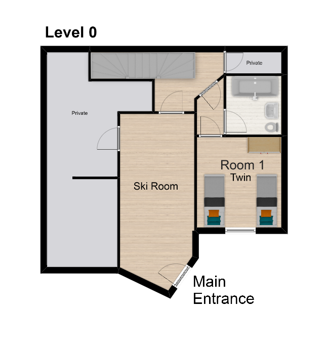 Chalet Sophia Tignes Floor Plan 1