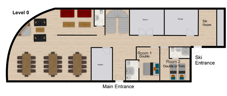 Coeur des Brevieres Tignes Floor Plan 1