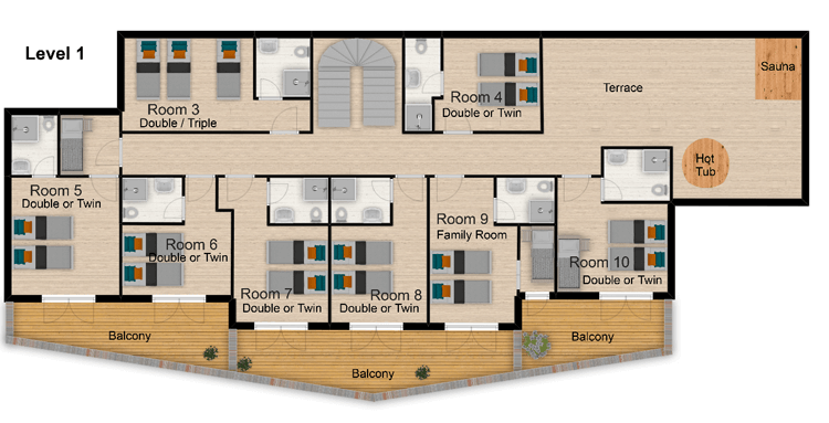 Coeur des Brevieres Tignes Floor Plan 2