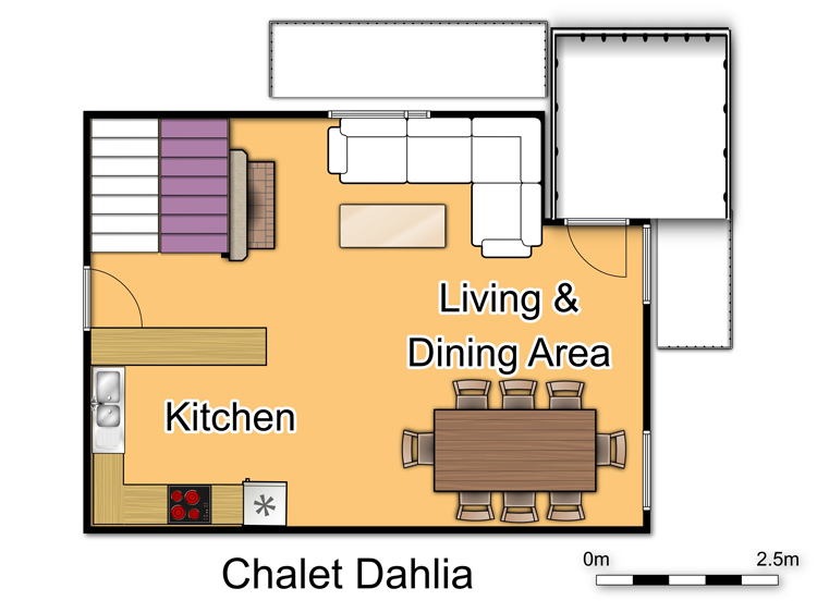 Chalet Dahlia (Family) La Rosiere Floor Plan 3