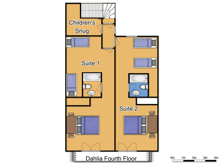 Chalet Dahlia (Family) La Rosiere Floor Plan 1