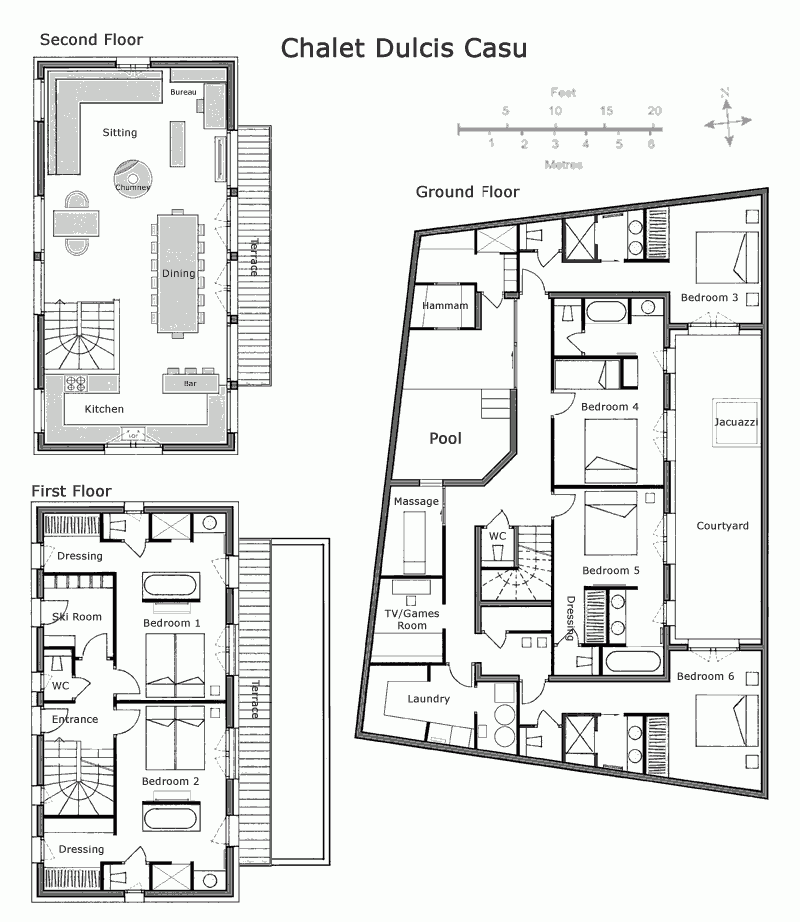 Chalet Dulcis Casu Courchevel Floor Plan 1