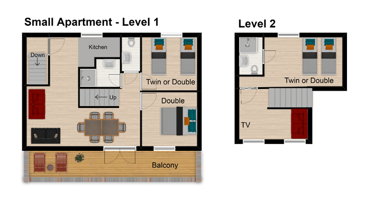 Hattiers Apartment 2 Tignes Floor Plan 1