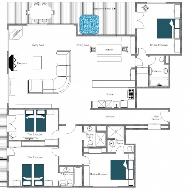 Chalet Max Verbier Floor Plan 1