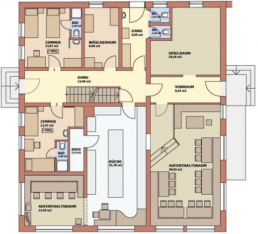 Chalet Auhof Flachau Floor Plan 1