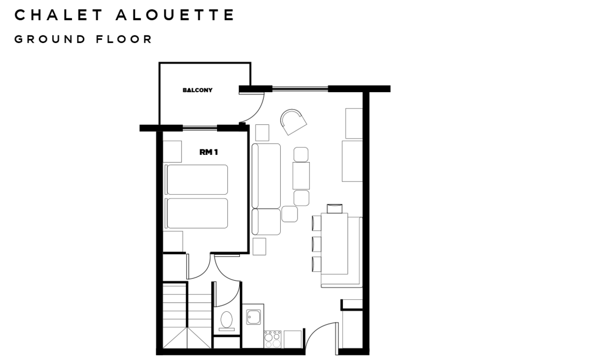 Chalet Alouette Les Arcs Floor Plan 1