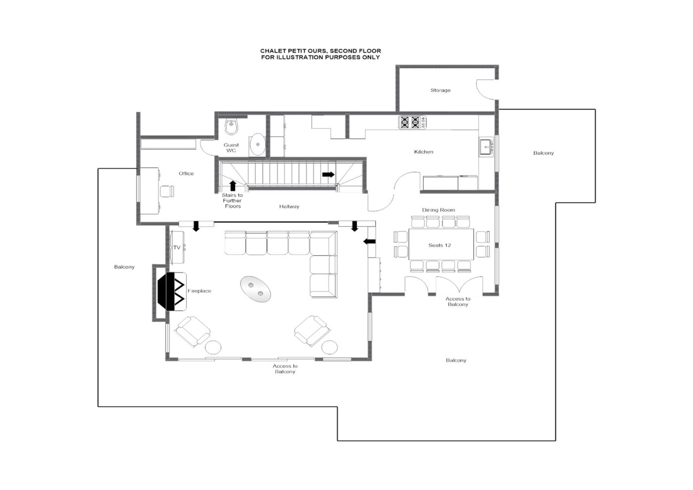 Chalet Petit Ours Verbier Floor Plan 2