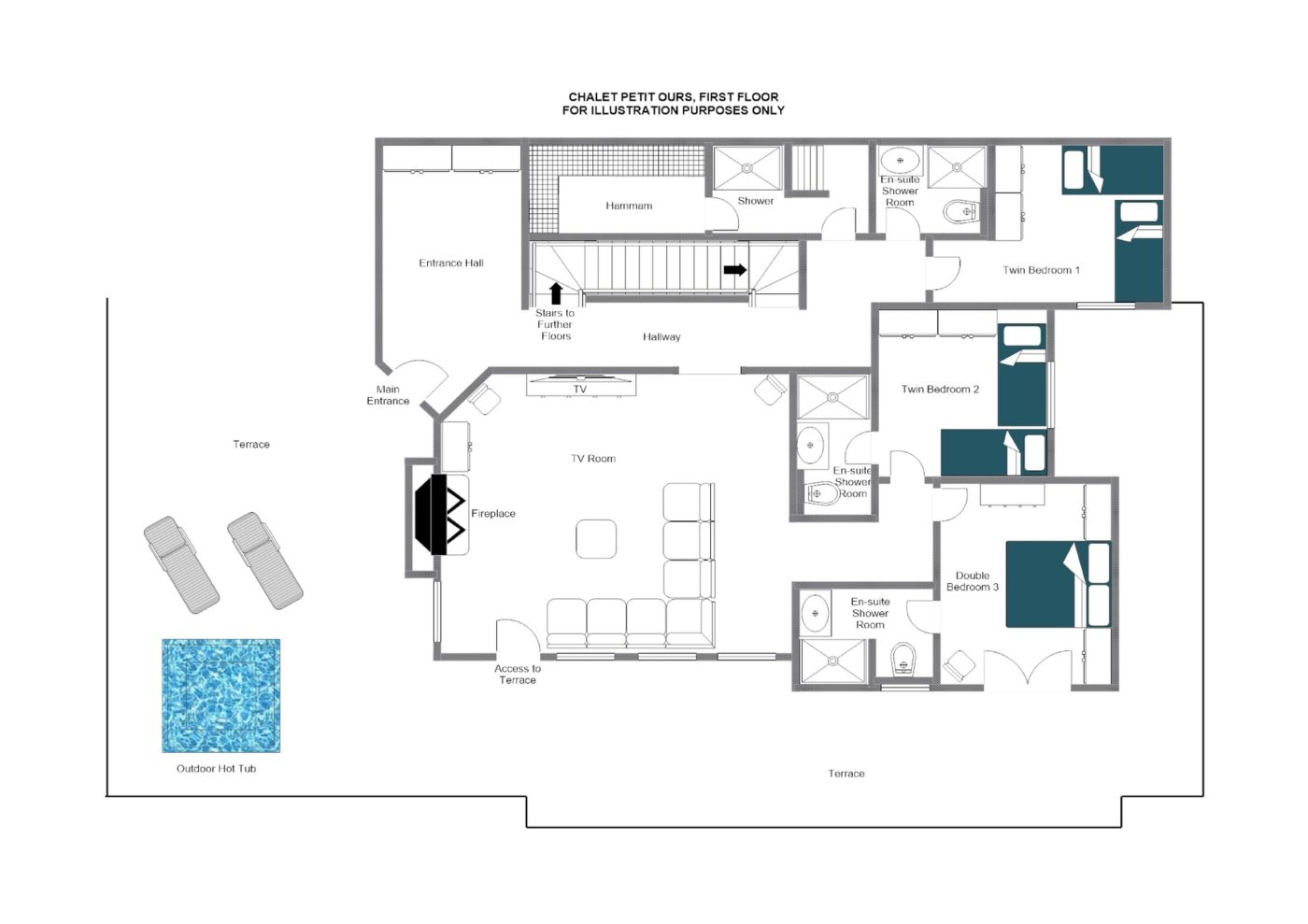 Chalet Petit Ours Verbier Floor Plan 3