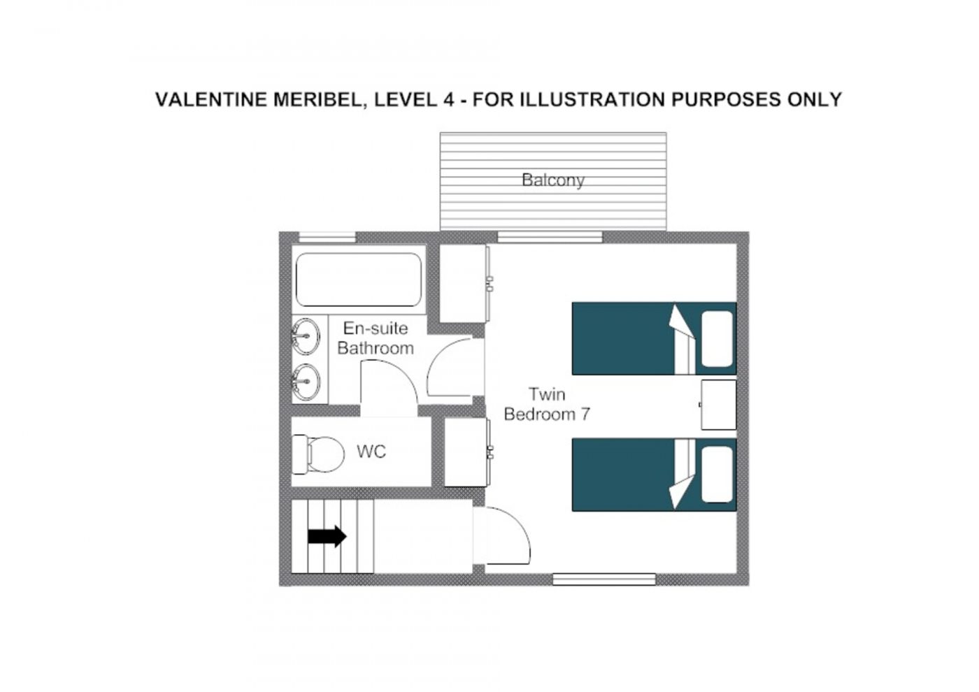 Chalet Valentine Meribel Floor Plan 1