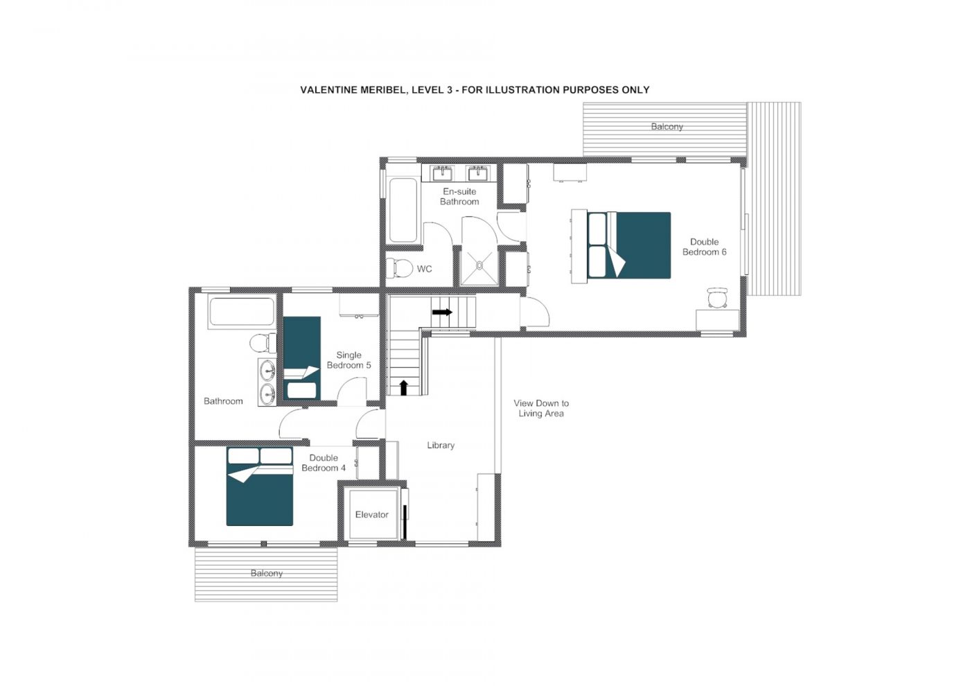 Chalet Valentine Meribel Floor Plan 2