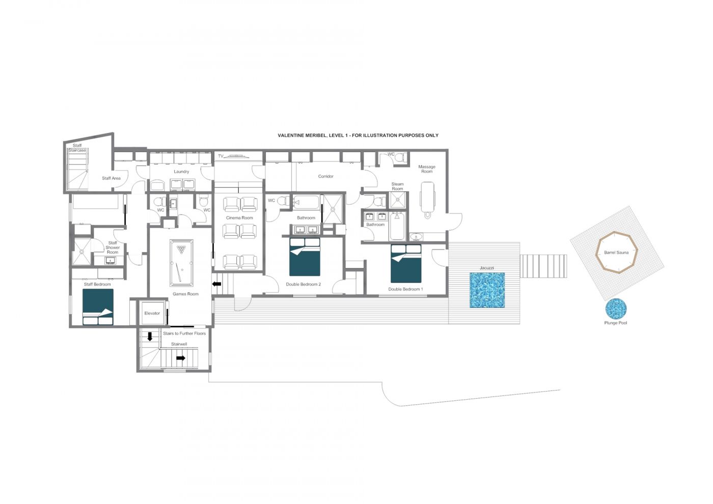 Chalet Valentine Meribel Floor Plan 4