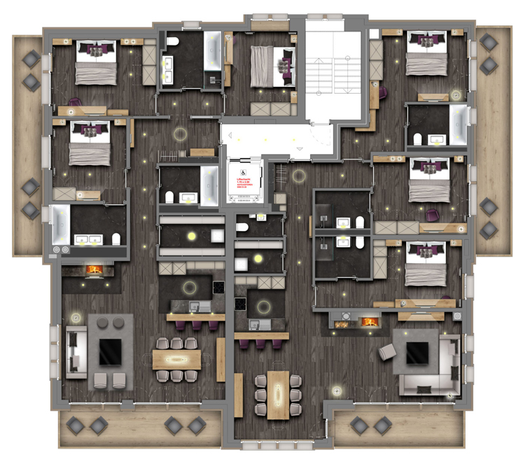 Christiania Residence Zermatt Floor Plan 3
