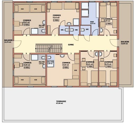 Chalet Auhof Flachau Floor Plan 2