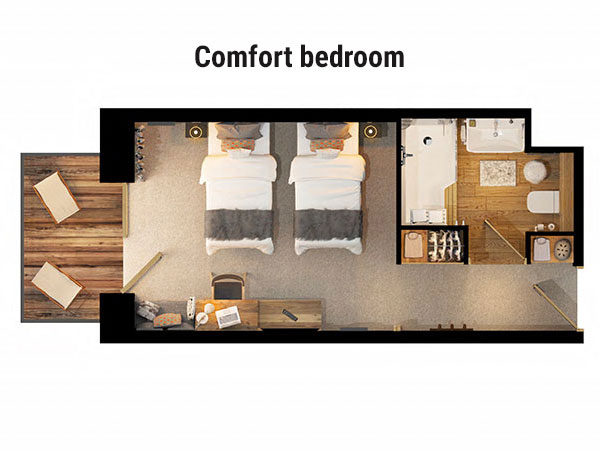 Hotel Avancher Val d’Isere Floor Plan 1