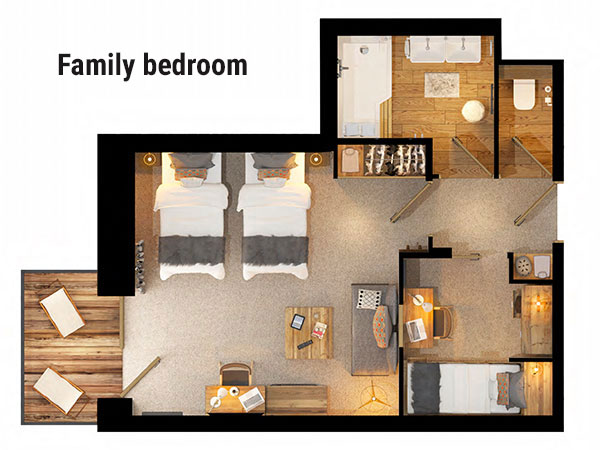 Hotel Avancher Val d’Isere Floor Plan 2